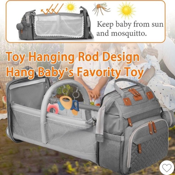 Good Mum Waterproof/USB Diaper Changing Backpack NWOT - Picture 7 of 12